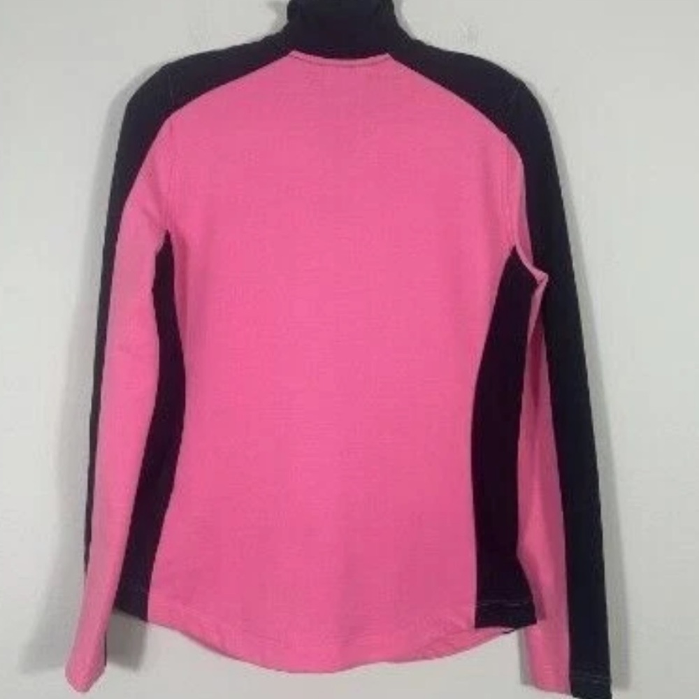 Ralph Lauren Full Zip Activewear Jacket Pink & Black Side Zip Pockets SIZE M - Picture 2 of 8